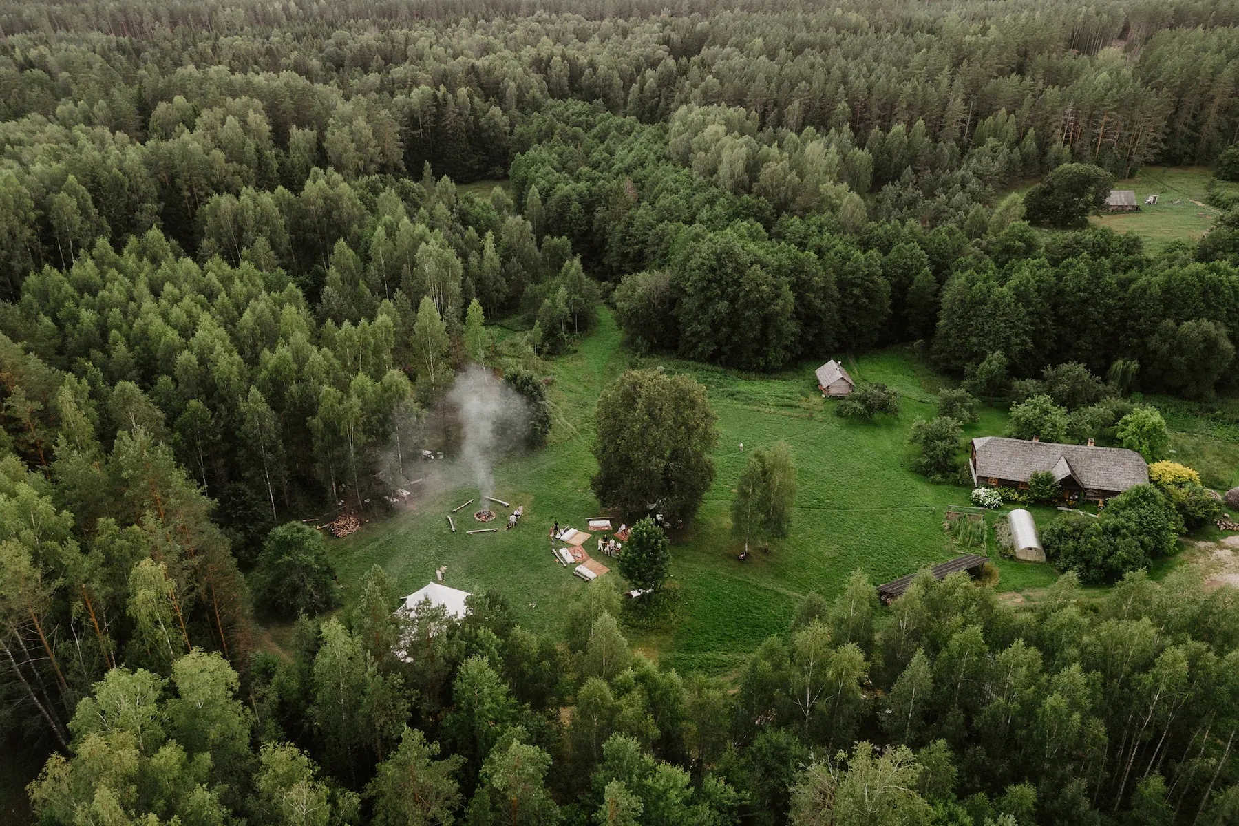 Antaviešė homestead in the middle of Labanoras Forest